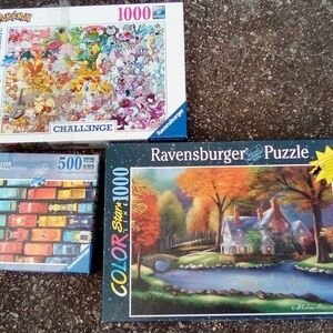 Ravensburger Color Star Line 1000 Piece Puzzle - Autumn Cottage
